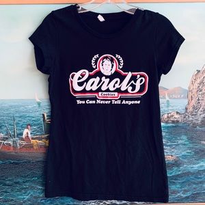 Carols black t shirt